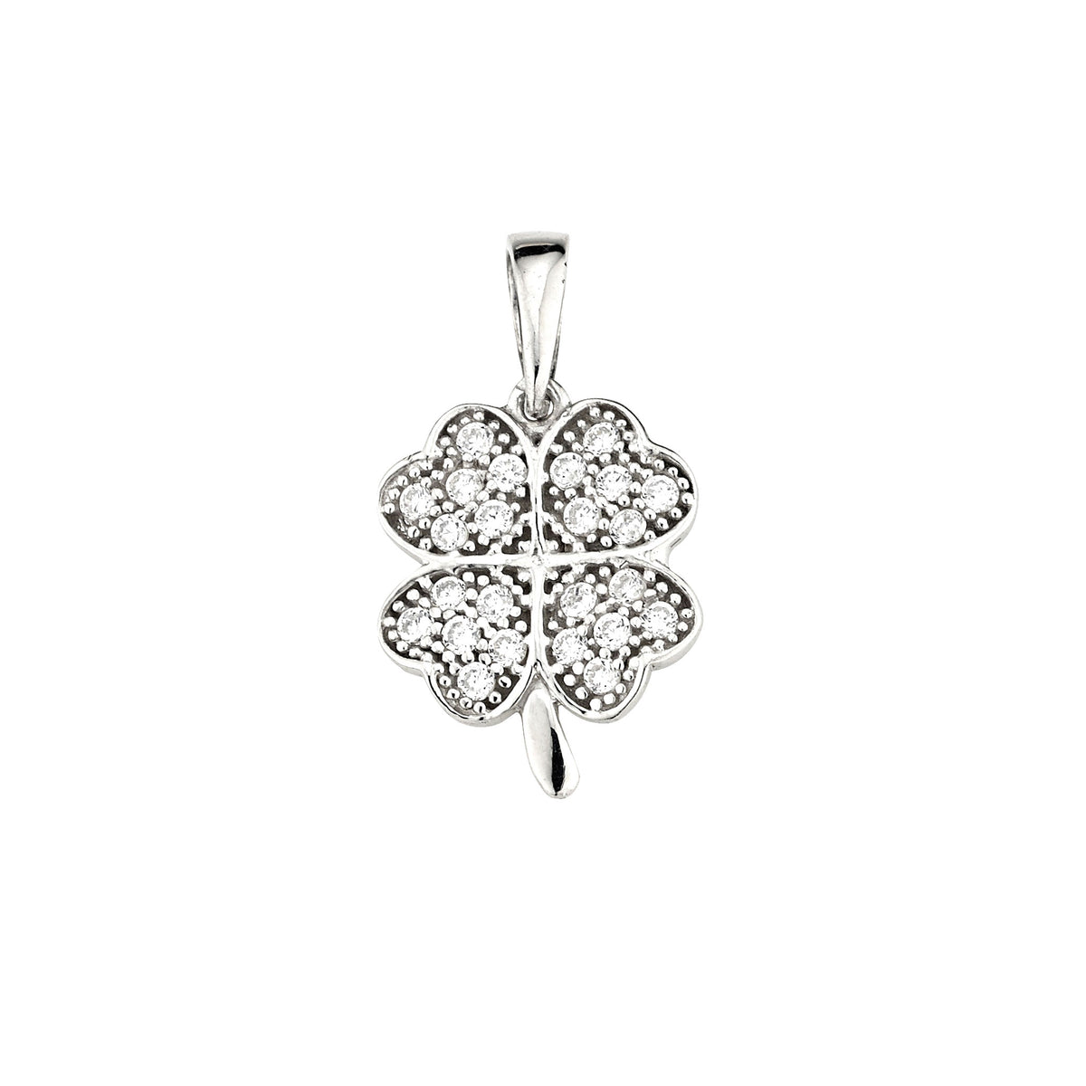 Silber Anhänger Kleeblatt
