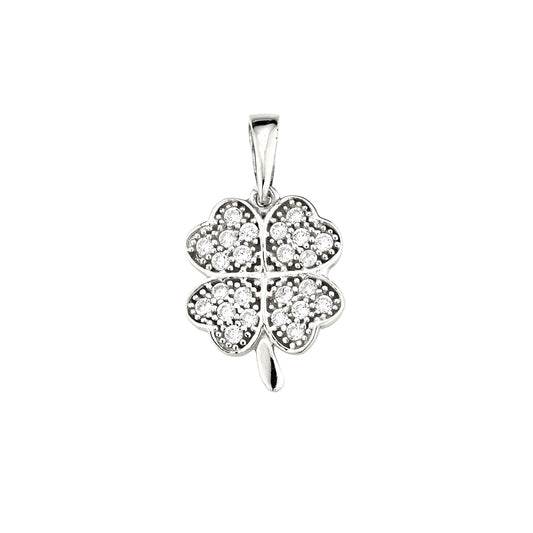 Silber Anhänger Kleeblatt