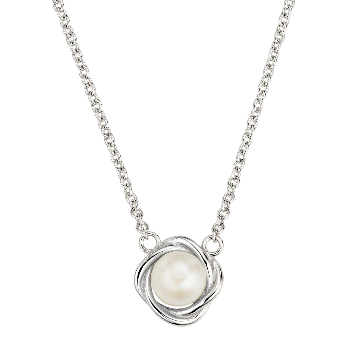 Silber Collier mit Perle