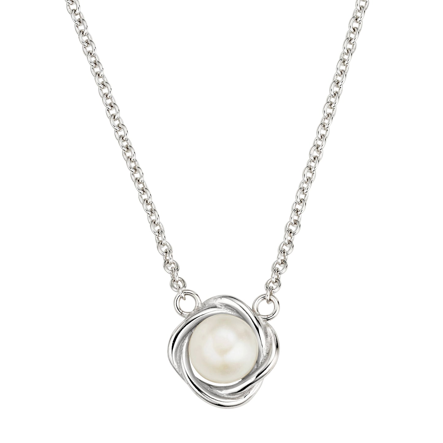 Silber Collier mit Perle