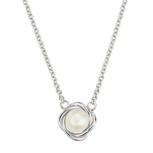Silber Collier mit Perle