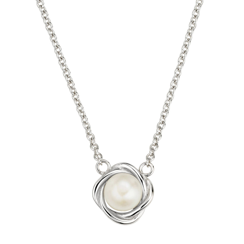 Silber Collier mit Perle