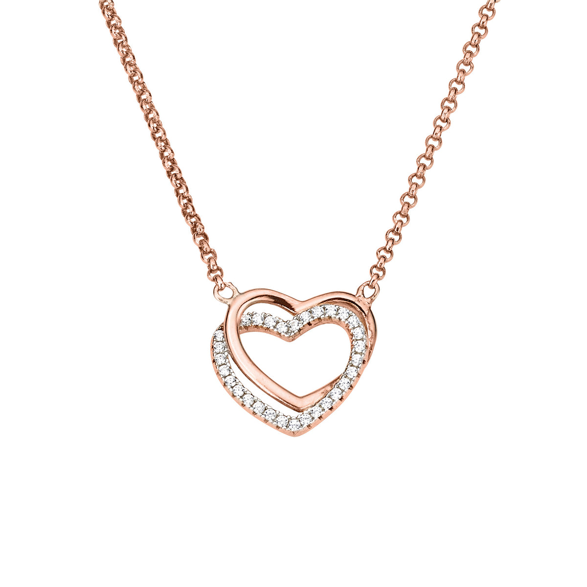Silber Collier mit Herz