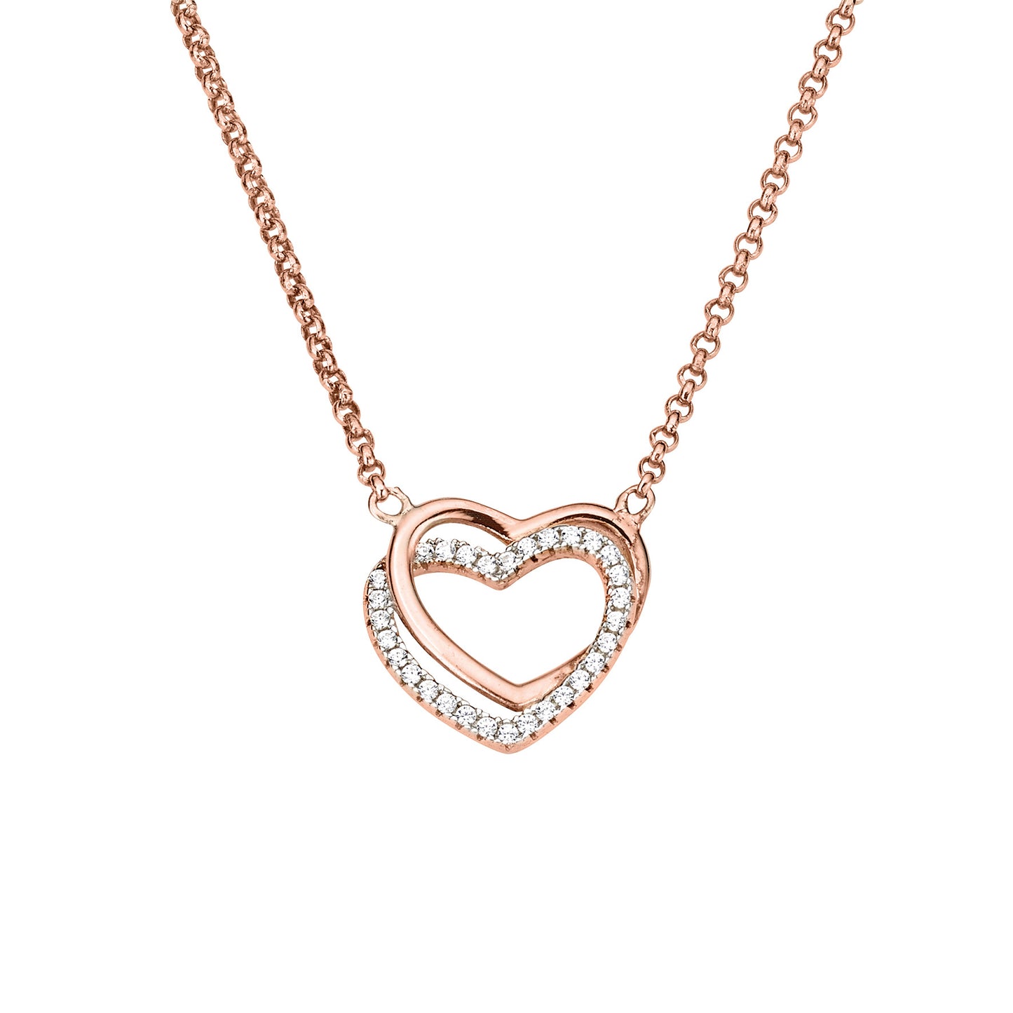 Silber Collier mit Herz