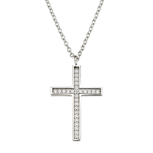 Silber Collier mit Kreuz
