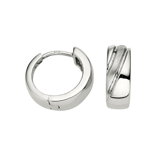 Silber Creolen 13,5 mm