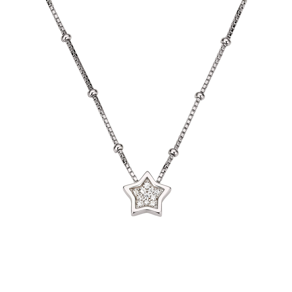 Silber Collier mit Stern