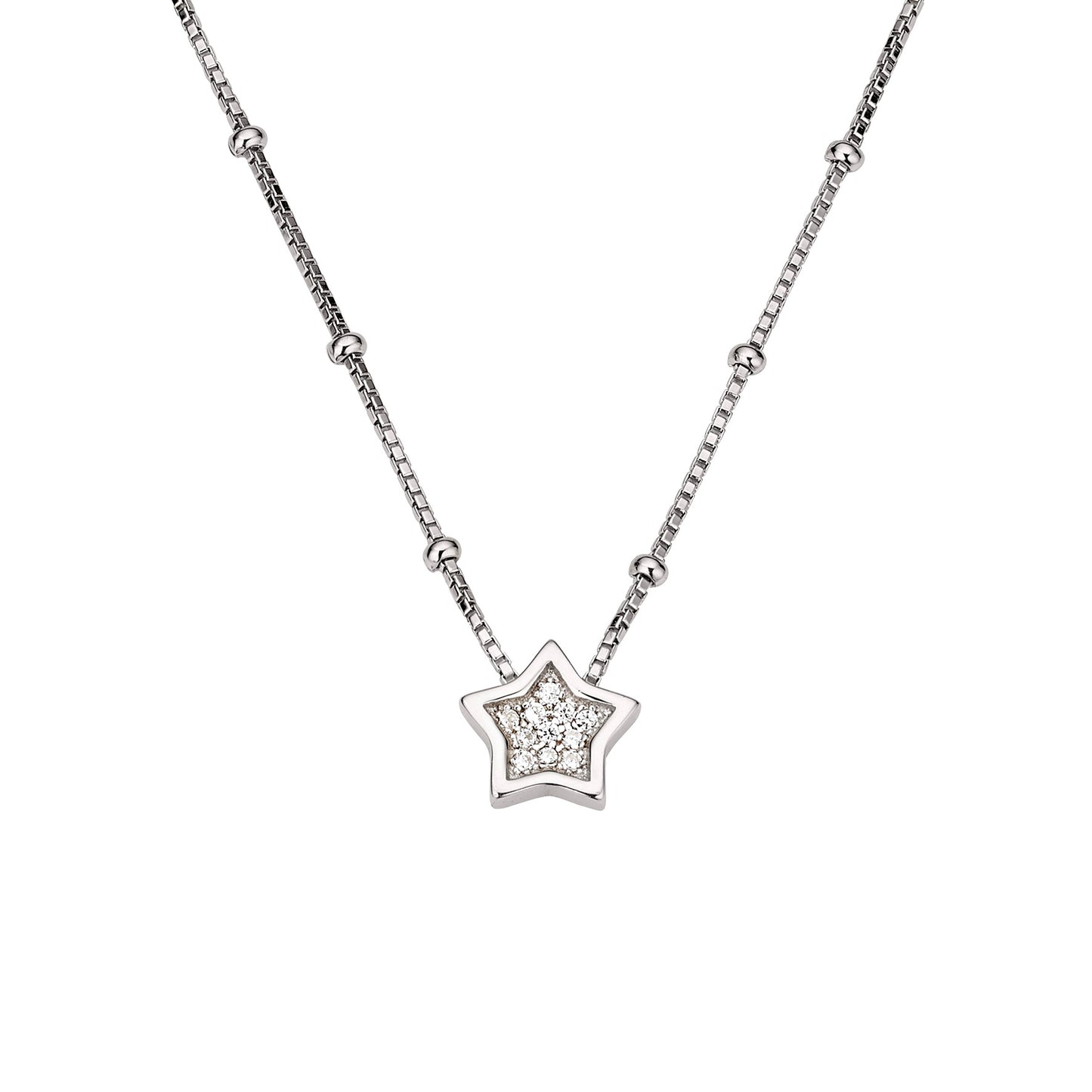 Silber Collier mit Stern