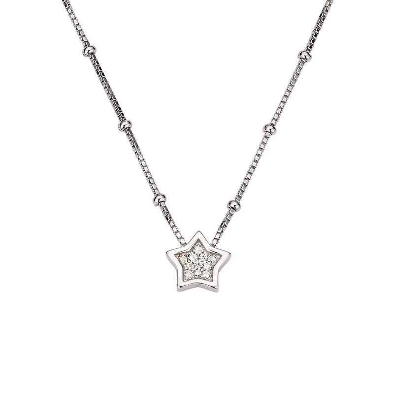 Silber Collier mit Stern