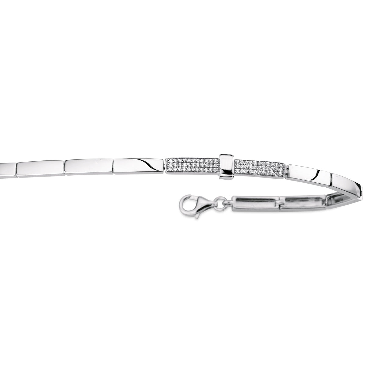 Silber Armband mit Zirkonia