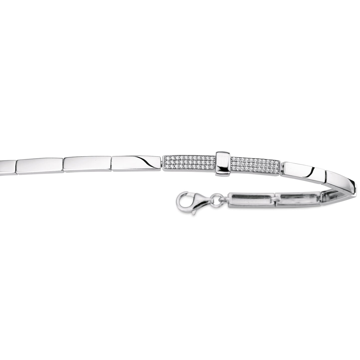 Silber Armband mit Zirkonia