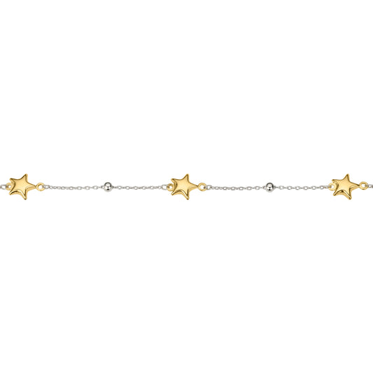 Silber Armband mit Sternen