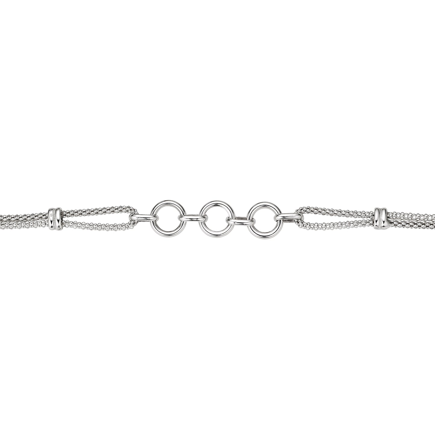 Silber Armband 2-reihig