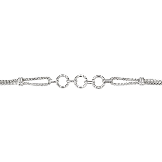 Silber Armband 2-reihig