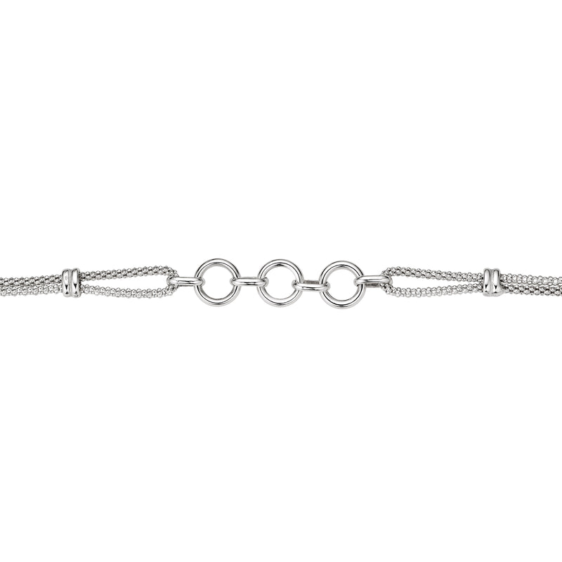 Silber Armband 2-reihig