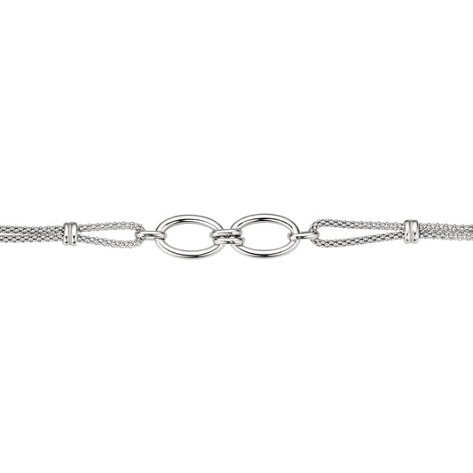 Silber Armband 2-reihig