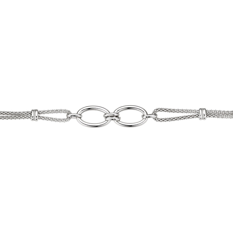 Silber Armband 2-reihig