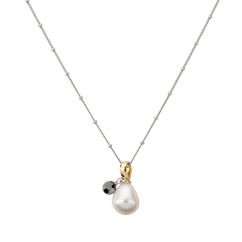 Silber Collier mit Perle
