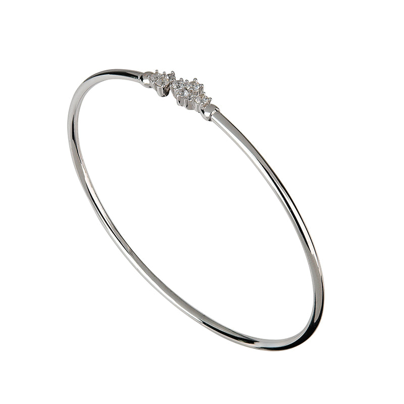 Silber Armreif mit Zirkonia