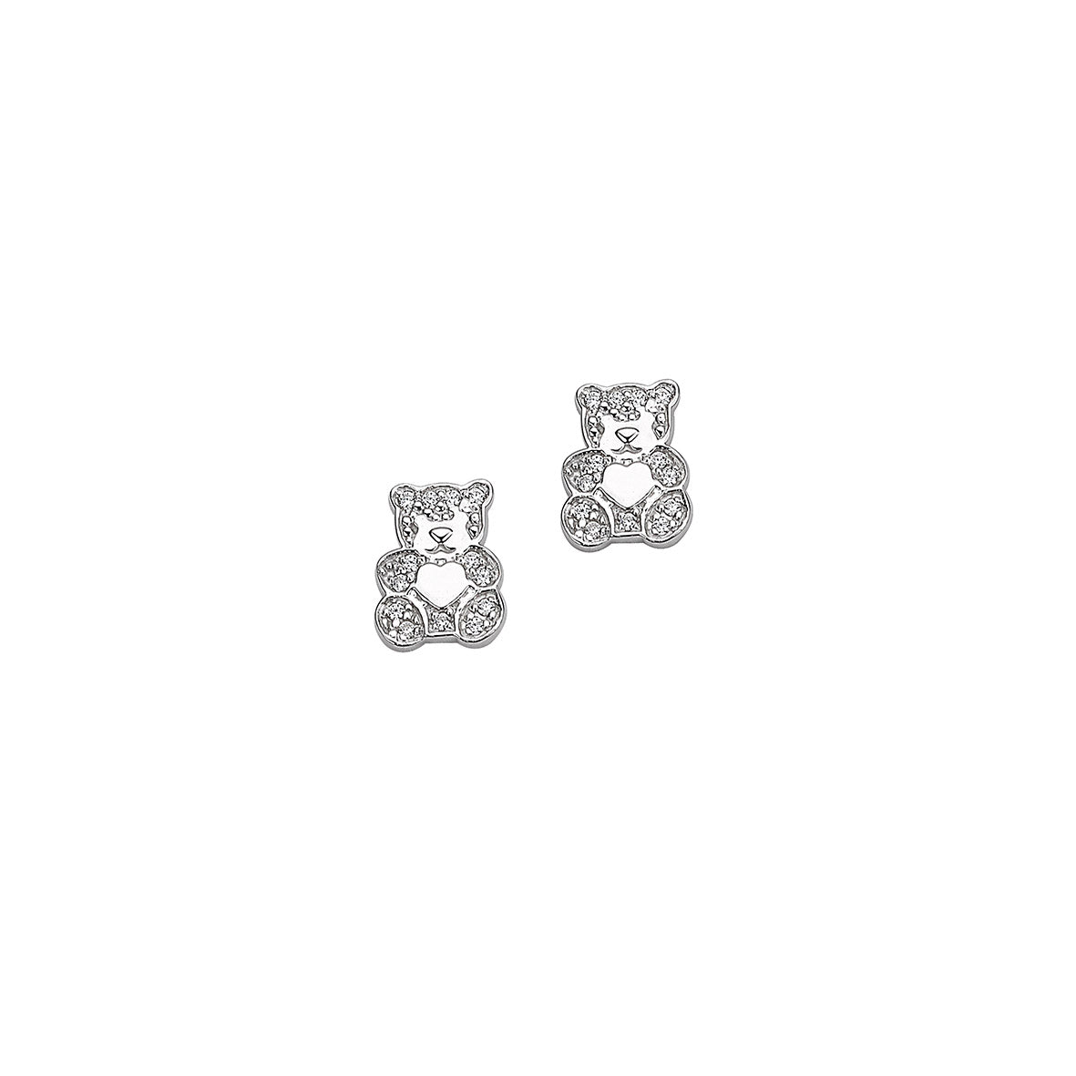 Silber Ohrstecker Teddybär