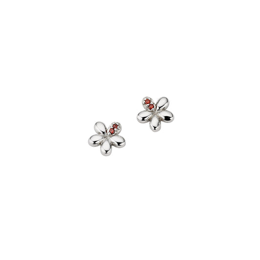 Silber Ohrstecker Blüte