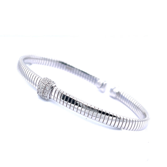 Silber Armspange mit Zirkonia