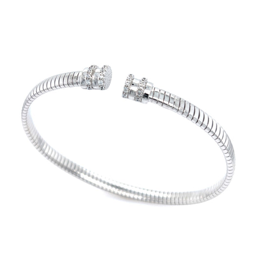 Silber Armspange mit Zirkonia