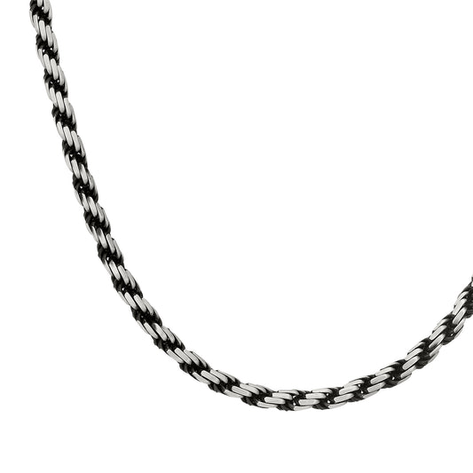 Silber Herrencollier | oxidiert
