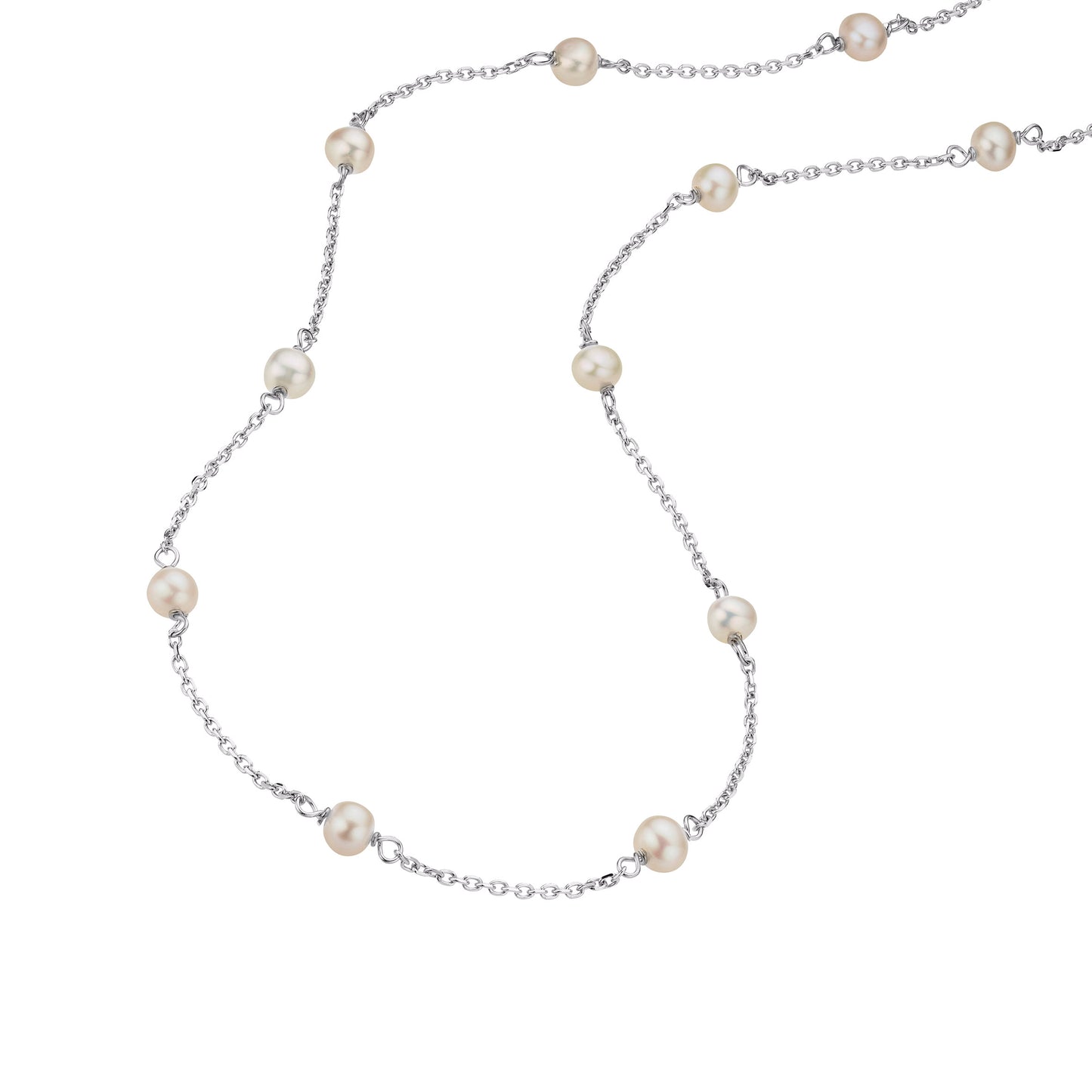 Silber Collier mit Perle