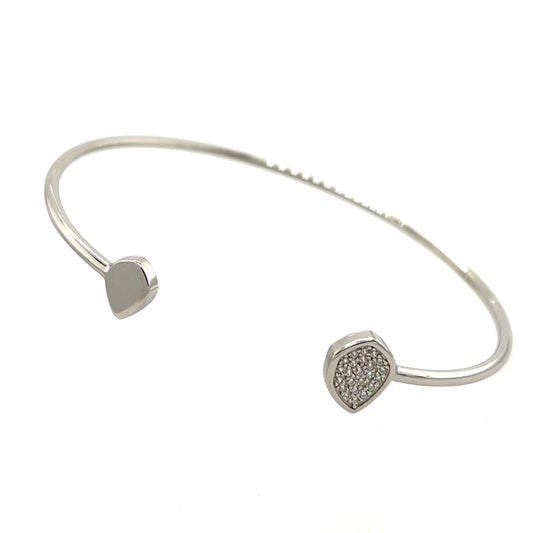 Silber Armspange mit Zirkonia