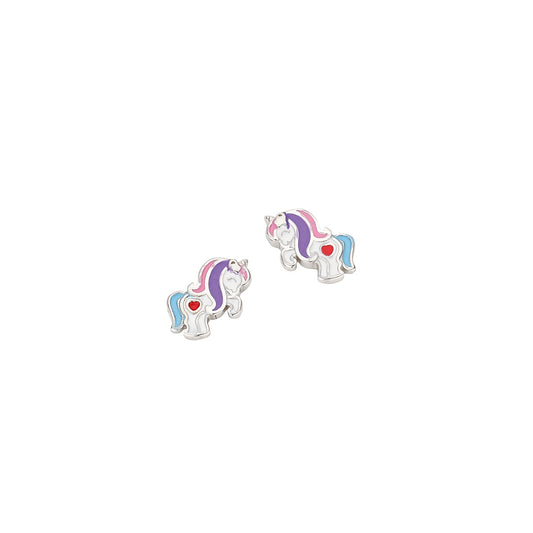 Silber Ohrstecker | Einhorn