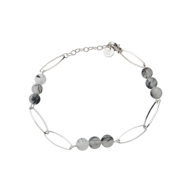 Silber Armband mit Turmalinquarz