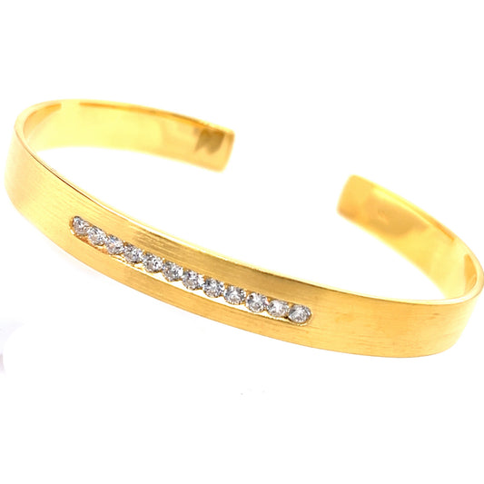 Silber Armspange goldplattiert