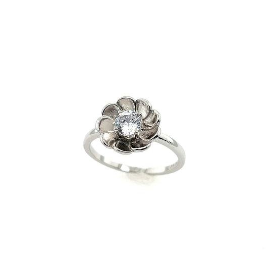Silber Damenring | Blüte