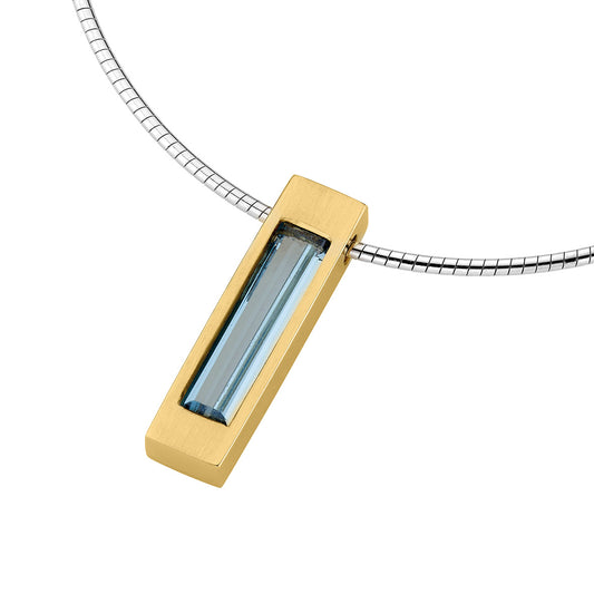 Silber Omegareif mit Zirkonia, hellblau