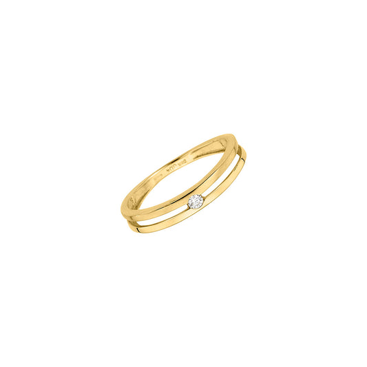 585/- Solitaire-Ring | 0,04 ct.