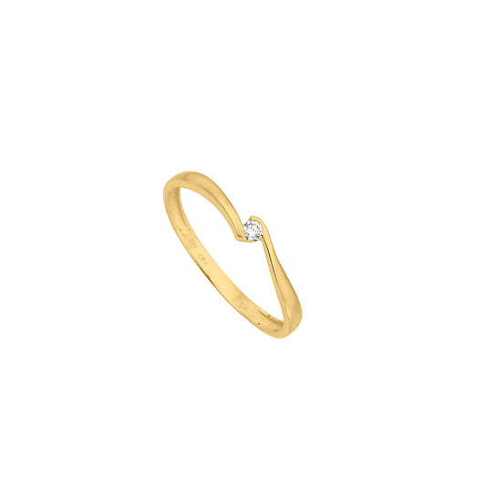 585/- Solitaire-Ring | 0,04 ct.