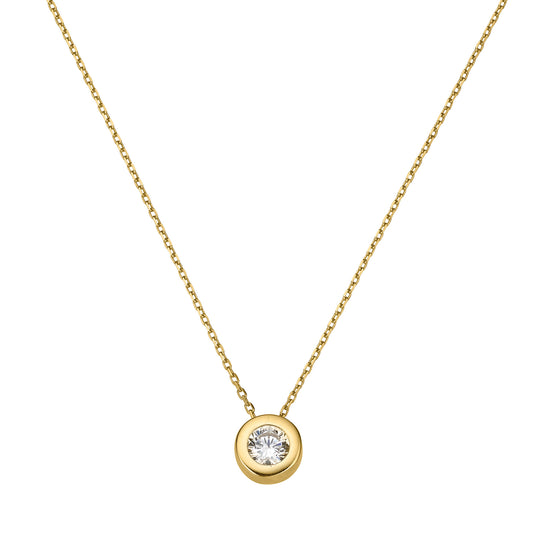 333/- Collier mit Zirkonia