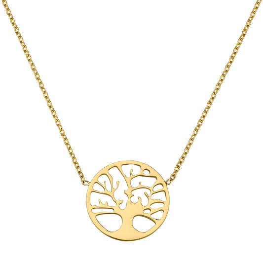 333/- Collier mit Lebensbaum