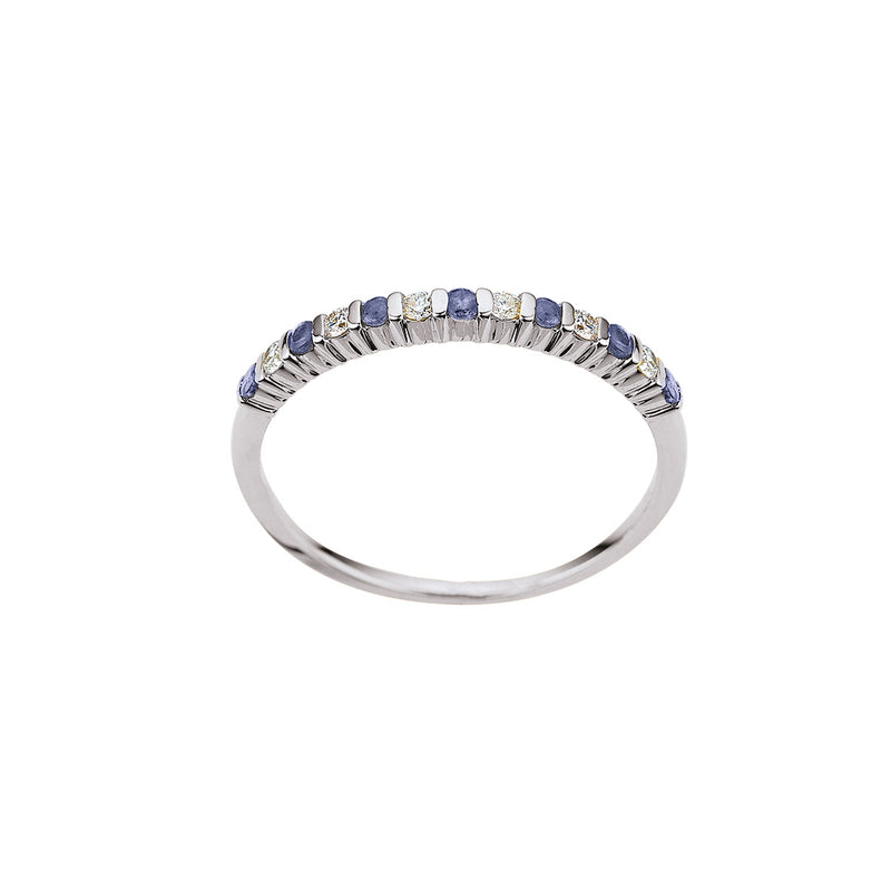 585/- Damenring | Saphir u. Brillant