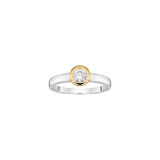 333/- Solitaire-Ring | Zirkonia