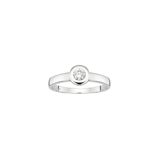 333/- Solitaire-Ring | Zirkonia