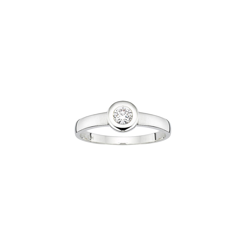 333/- Solitaire-Ring | Zirkonia