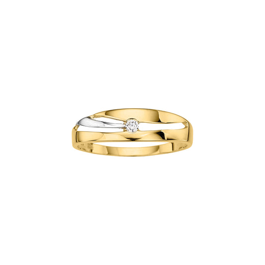 333/- Damenring bicolor