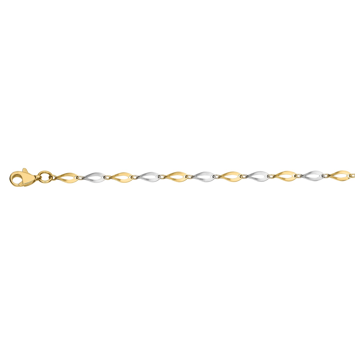 333/- Armband bicolor