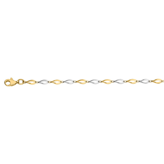 333/- Armband bicolor