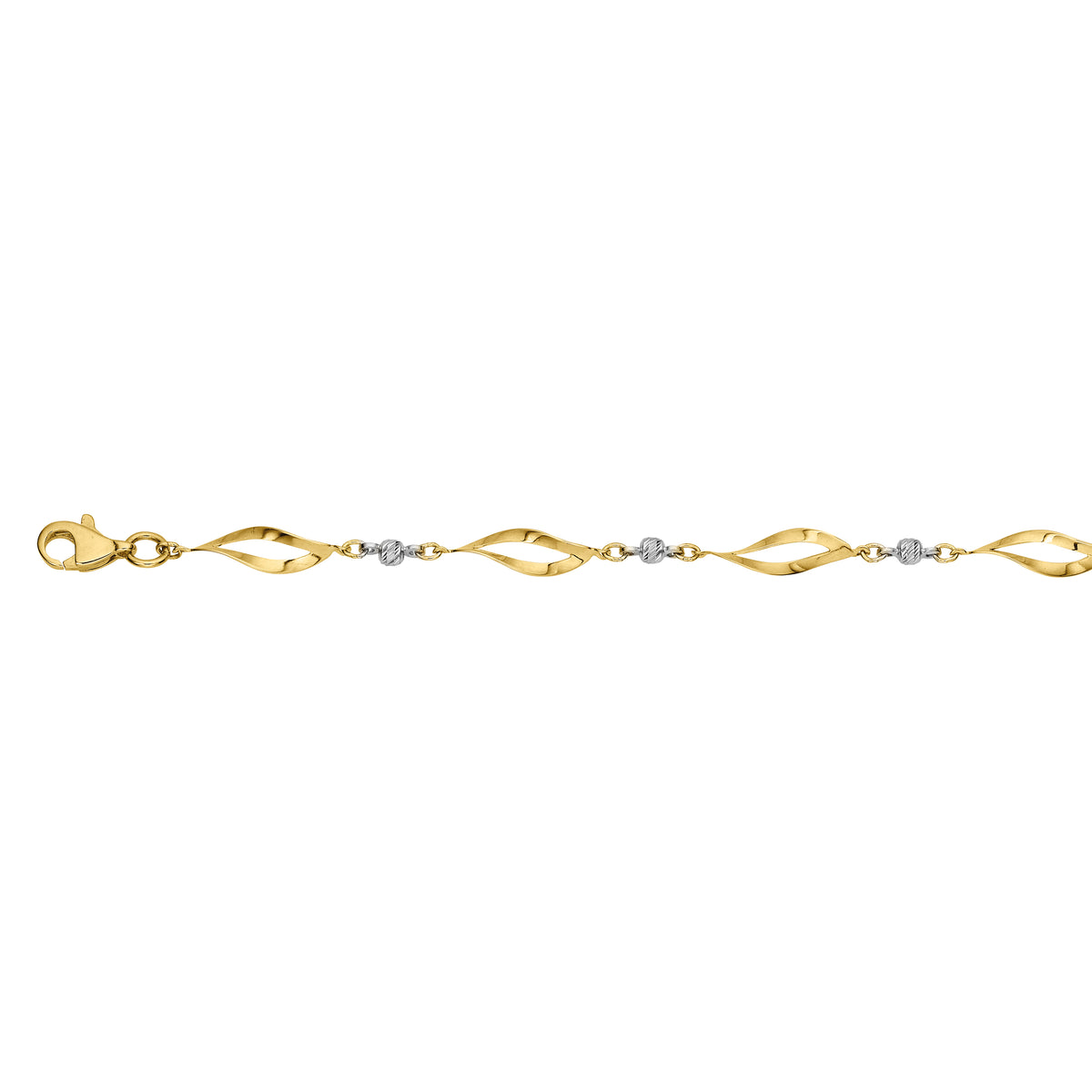333/- Armband bicolor