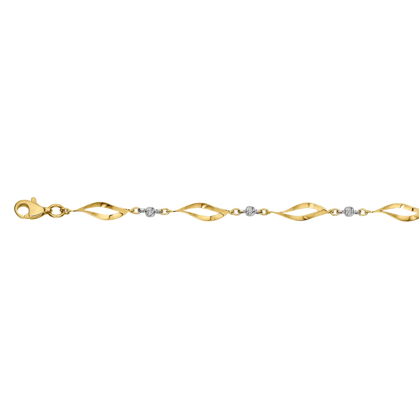 333/- Armband bicolor