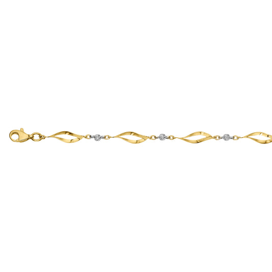 333/- Armband bicolor