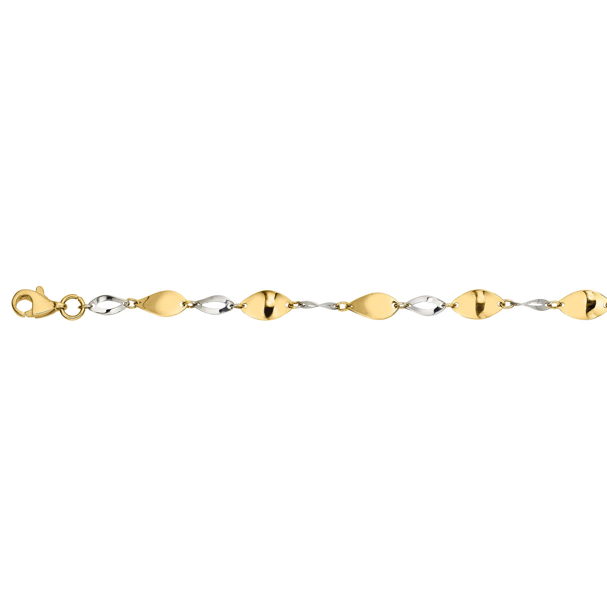 333/- Armband bicolor